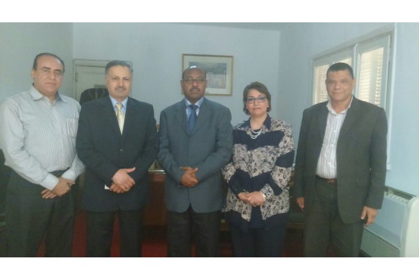 لقاء السفير الاثيوبي في جمهورية مصر العربية مع رئيس واعضاء المجلس.
